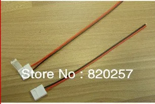 Free shipping 50pcs lot led connector 2 pin 10mm width 150mm red/black cable for 10mm single color strip 3528 5050 no soldering
Free shipping 50pcs lot led connector 2 pin 10mm width 150mm red/black cable for 10mm single color strip 3528 5050 no soldering