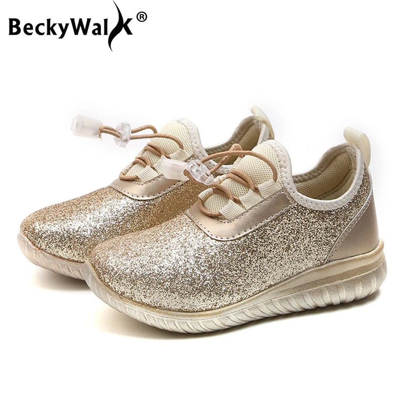 BeckyWalk Children Sneakers Girls Shoes Spring Autumn Students Shoes Kids Lace Up Casual Shoes Golden Silver Sports Shoes CSH662
BeckyWalk Children Sneakers Girls Shoes Spring Autumn Students Shoes Kids Lace Up Casual Shoes Golden Silver Sports Shoes CSH662