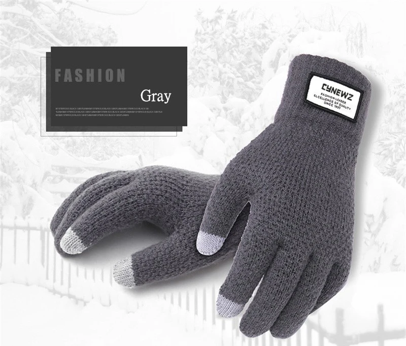 Winter Autumn Men Knitted Gloves Touch Screen High Quality Male Thicken Warm Wool Cashmere Solid Gloves Men Mitten Business HTB1 1toaifrK1RjSspbq6A4pFXaD - Winter Autumn Men Knitted Gloves Touch Screen High Quality Male Thicken Warm Wool Cashmere Solid Gloves Men Mitten Business
