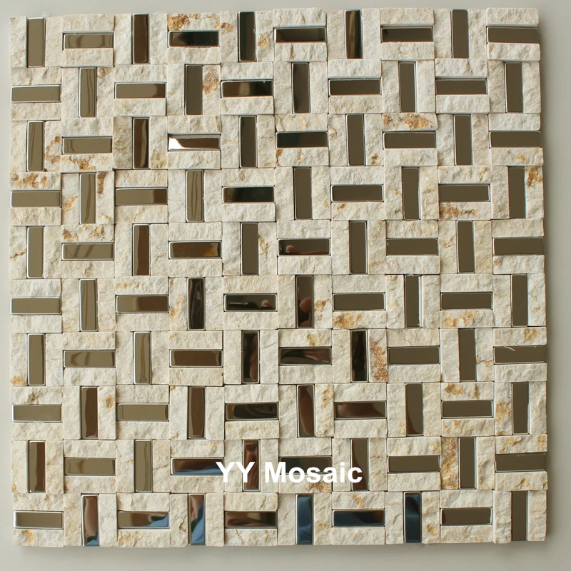 New Arrival Marble Stone Gold Metal Mirror Puzzle Mosaic Wall tile for fireplace Kitchen Backsplash shower wall stickers
New Arrival Marble Stone Gold Metal Mirror Puzzle Mosaic Wall tile for fireplace Kitchen Backsplash shower wall stickers