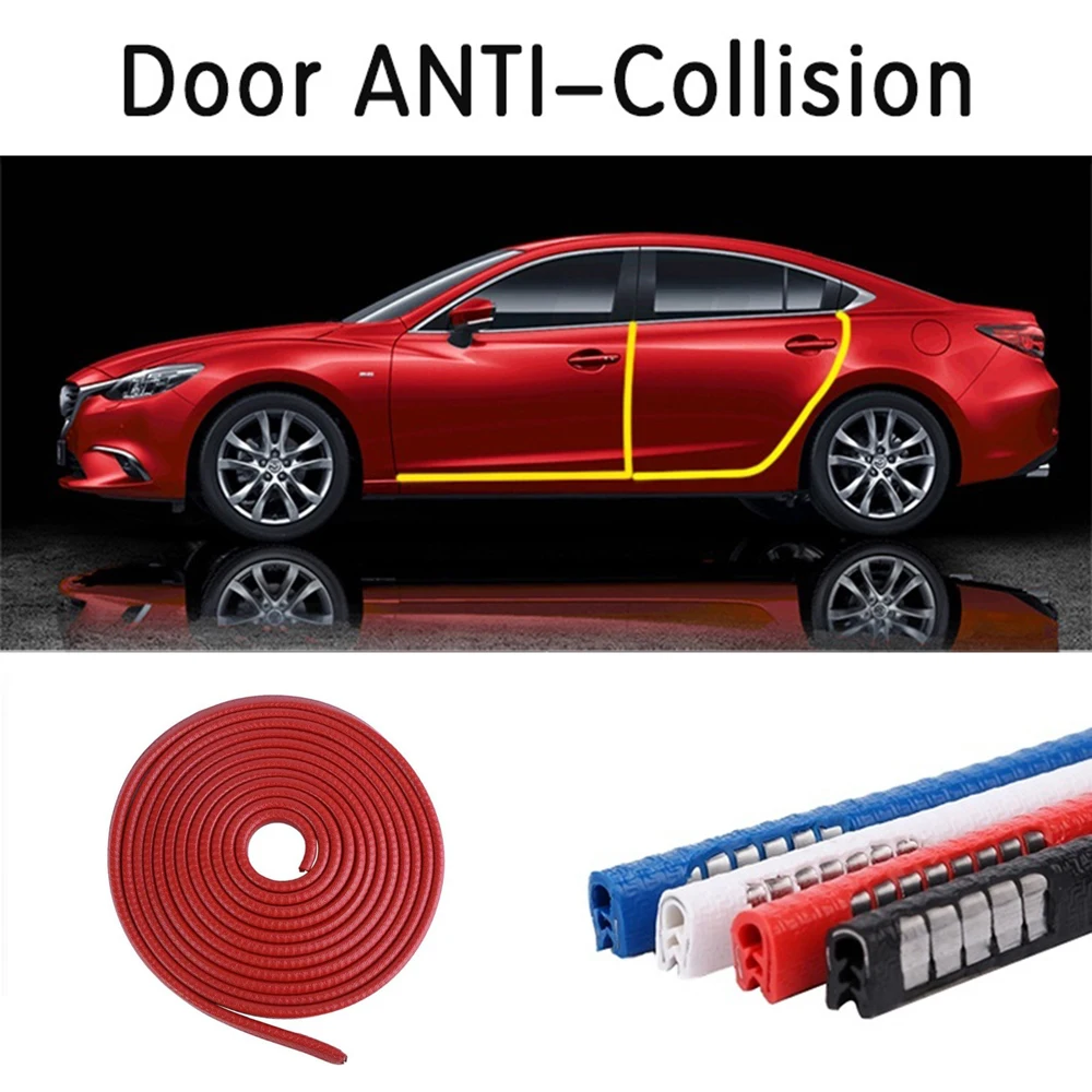 5M Car Styling Mouldings Door Scratch Protector Edge Guard Cover Car Door Protection Bumper Guard Car Styling Strip
5M Car Styling Mouldings Door Scratch Protector Edge Guard Cover Car Door Protection Bumper Guard Car Styling Strip