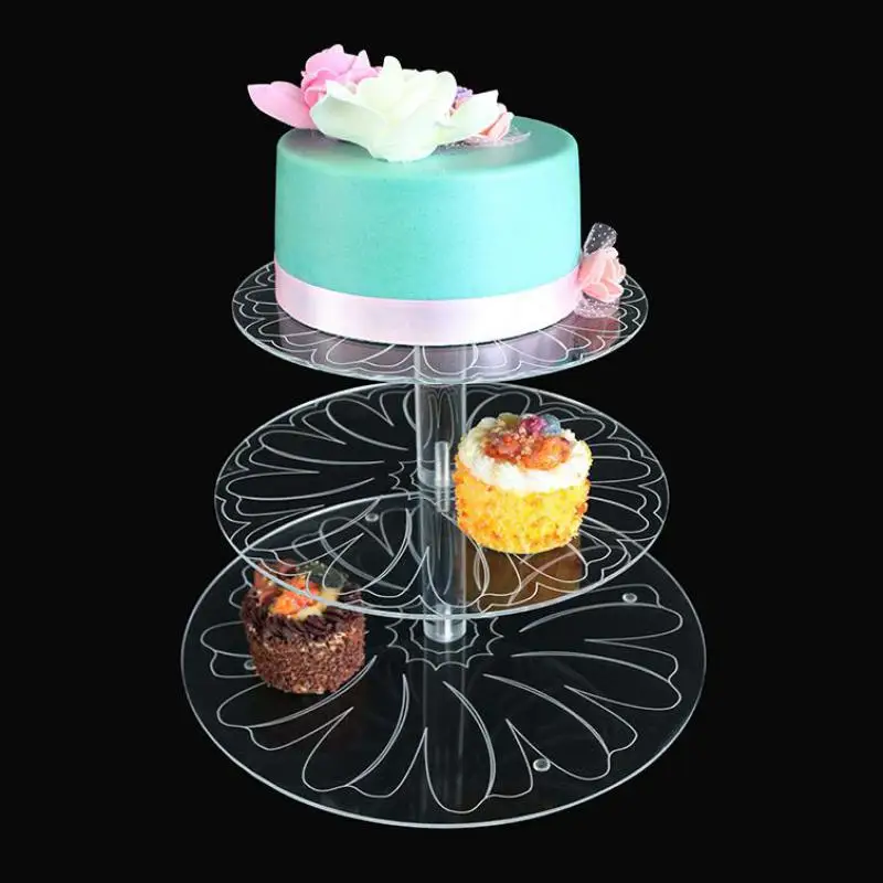 High-end Acrylic With Three Layers Of Flower Cake Holder Dessert Display Stand Birthday Party Layered Cake Rack
High-end Acrylic With Three Layers Of Flower Cake Holder Dessert Display Stand Birthday Party Layered Cake Rack