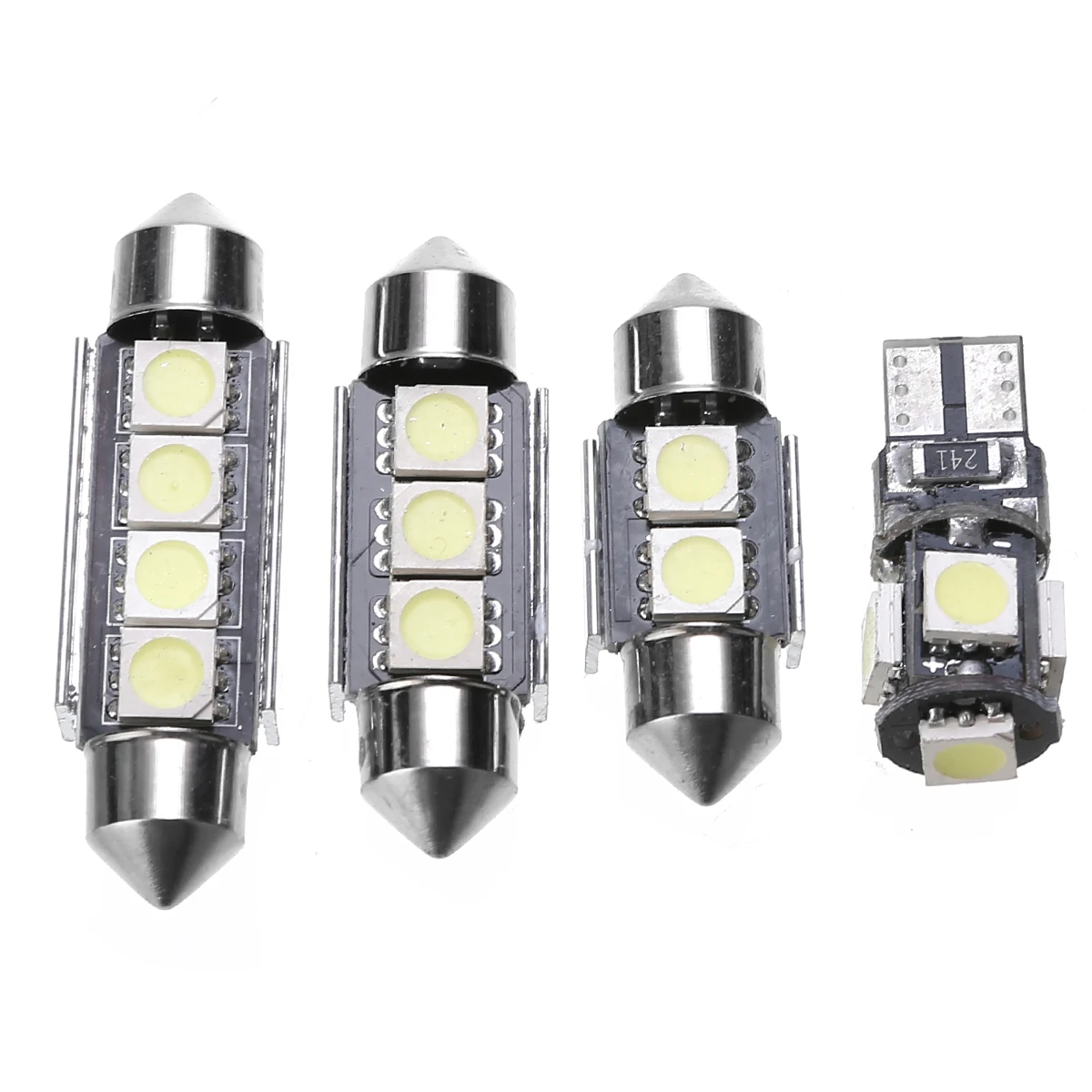 14pcs White Car Interior LED Light Set Kit 39/41/42mm License Plate Reading Ceiling Lamp For BMW 3 Series E90 328i 335i M3