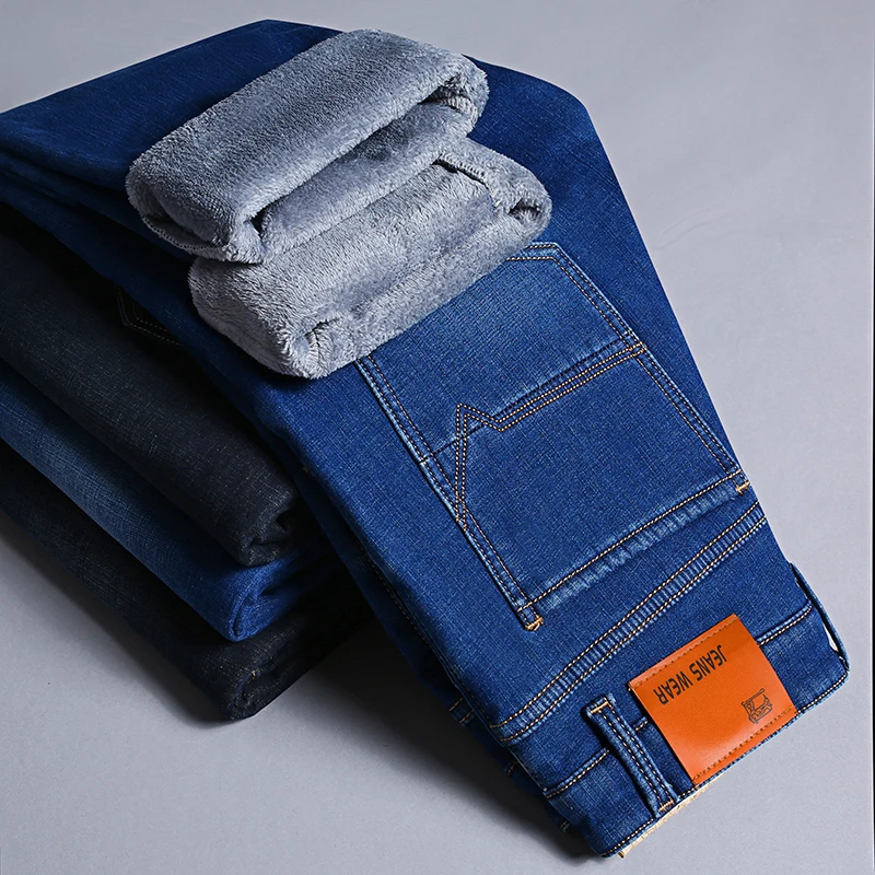 High Quality winter Warm Men's Jeans thick Stretch Denim Jeans Straight Fit Trousers male Cotton Pants men Large size40
High Quality winter Warm Men's Jeans thick Stretch Denim Jeans Straight Fit Trousers male Cotton Pants men Large size40