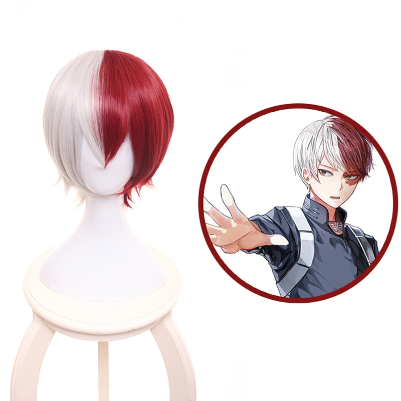 My Boku no Hero Academia Shoto Todoroki Shouto Short Sliver White And Red Heat Resistant Cosplay Costume Wig+Hairnet
My Boku no Hero Academia Shoto Todoroki Shouto Short Sliver White And Red Heat Resistant Cosplay Costume Wig+Hairnet