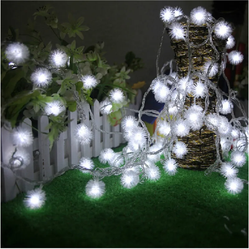 LED String Lights 10M 100LED Furry Ball Snowflake colorful Christmas outdoor led string light 220V/110V Holiday garland
LED String Lights 10M 100LED Furry Ball Snowflake colorful Christmas outdoor led string light 220V/110V Holiday garland