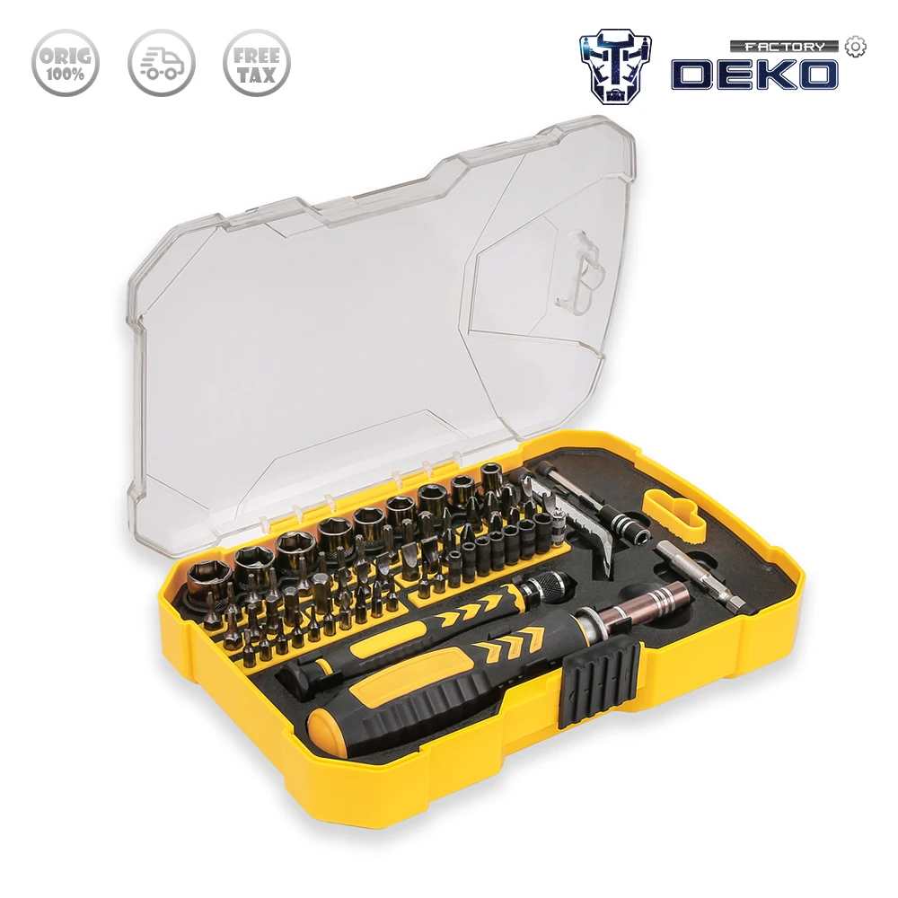Factory Outlet DEKO LSD03 Repair Tool Kit Socket Screwdriver Kit Household Screwdriver Set Magnetic Screwdriver Set
Factory Outlet DEKO LSD03 Repair Tool Kit Socket Screwdriver Kit Household Screwdriver Set Magnetic Screwdriver Set