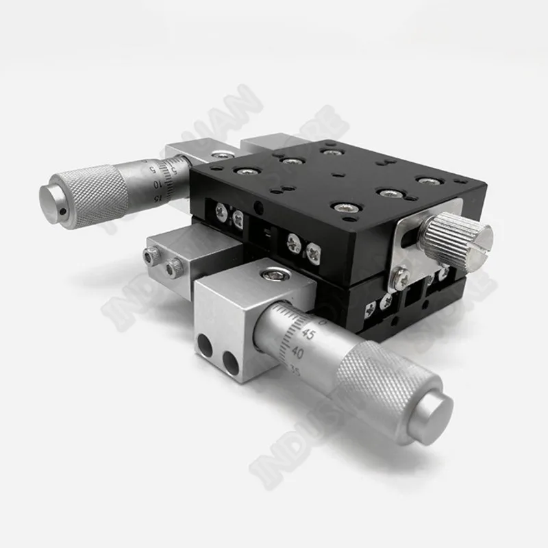 Micrometer Sliding Table 50*50mm XY Axis Station Manual Displacement Platform Cross Roller Guide Way Linear Stage LY50-L
Micrometer Sliding Table 50*50mm XY Axis Station Manual Displacement Platform Cross Roller Guide Way Linear Stage LY50-L