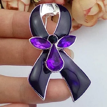 Hot Wholesale hard Purple Enamel heart shape lapel pin Angel Ribbon Breast Cancer Awareness Brooch Pin
Hot Wholesale hard Purple Enamel heart shape lapel pin Angel Ribbon Breast Cancer Awareness Brooch Pin