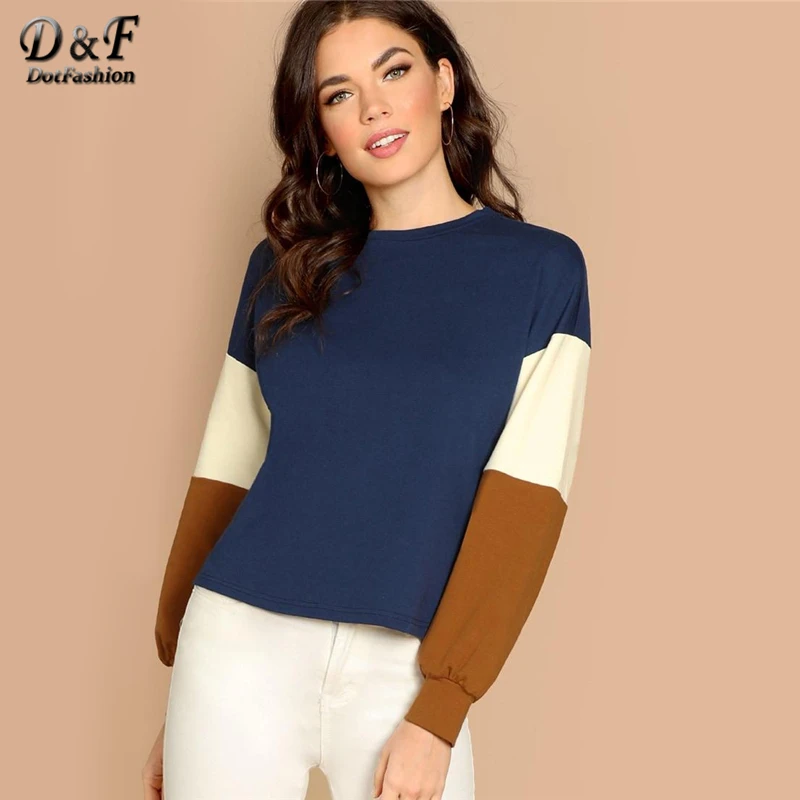 Dotfashion Color-Block Sleeve Sweatshirt Women Casual Autumn Winter 2019 Clothes Chevron Long Sleeve Womens Sweatshirts Pullover
Dotfashion Color-Block Sleeve Sweatshirt Women Casual Autumn Winter 2019 Clothes Chevron Long Sleeve Womens Sweatshirts Pullover