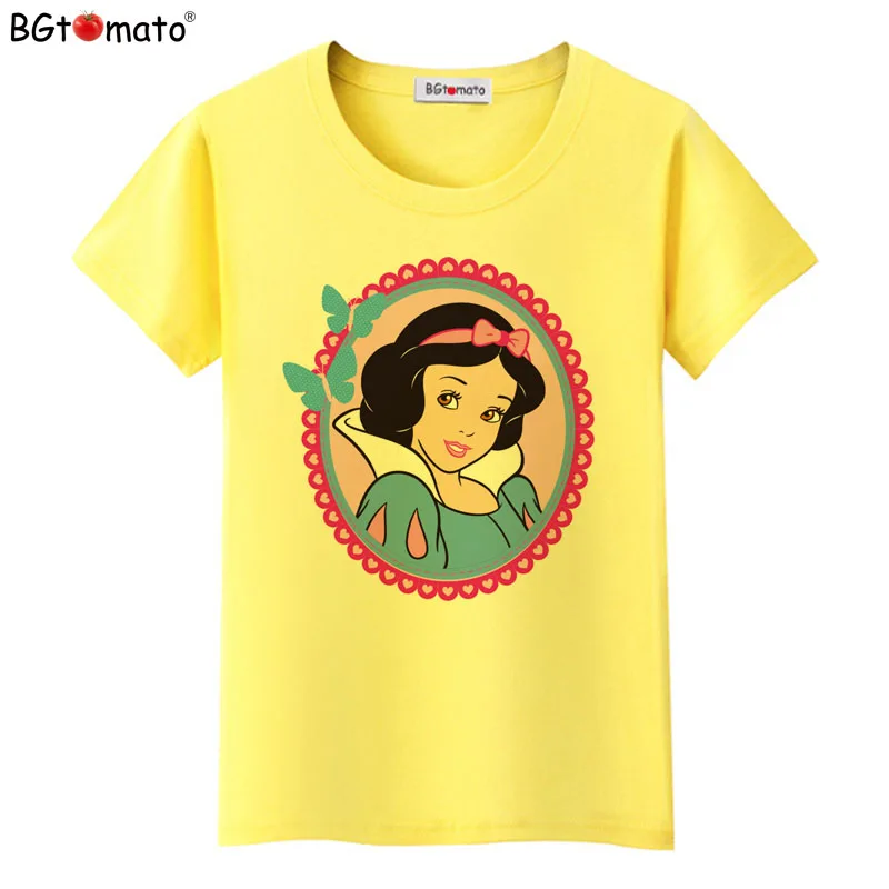 BGtomato Women's Snow White cartoon design sugar skull Printed T shirt short sleeve casual lady slim hipster fashion tops/tee
BGtomato Women's Snow White cartoon design sugar skull Printed T shirt short sleeve casual lady slim hipster fashion tops/tee