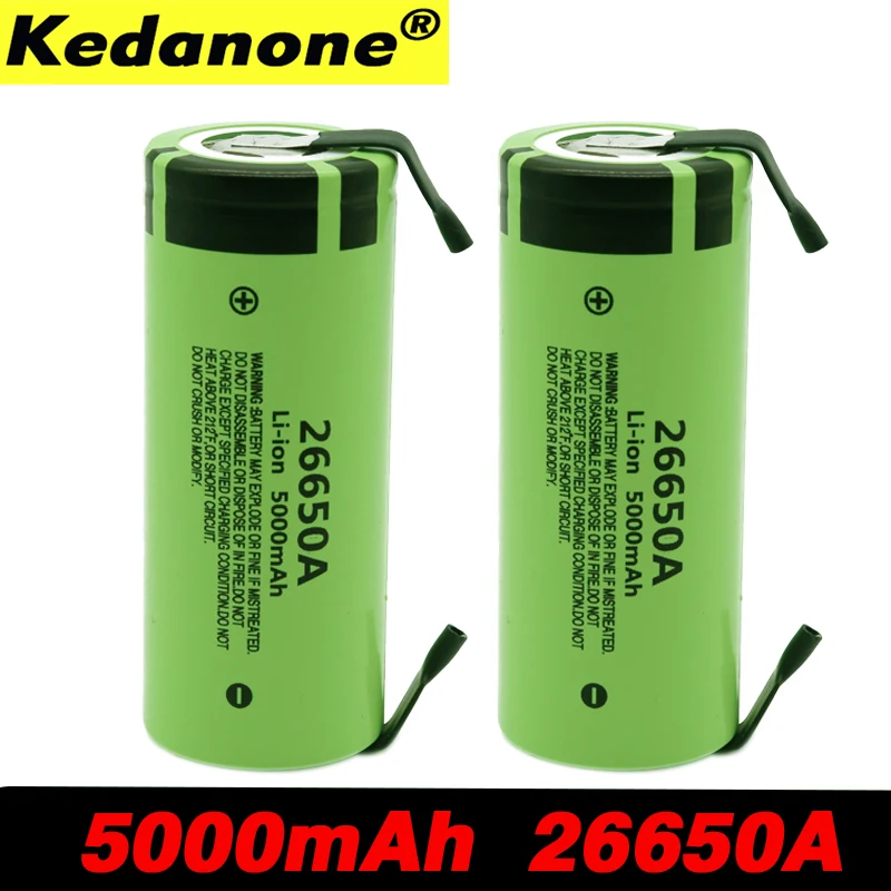 100%Original 26650 Battery For Panasonic 26650A 3.7V 5000mAh High Capacity 26650 Li-ion Rechargeable Batteries+DIY Nickel
100%Original 26650 Battery For Panasonic 26650A 3.7V 5000mAh High Capacity 26650 Li-ion Rechargeable Batteries+DIY Nickel