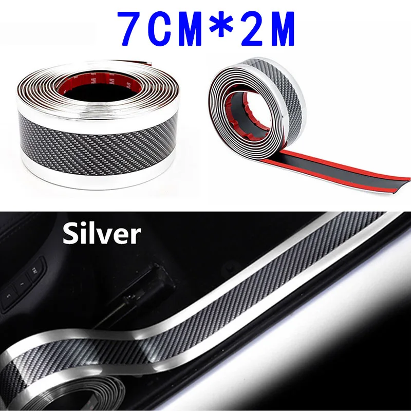 1pc Carbon Fiber Look Car Door Plate Sill Guard Protector Anti-Scratch Strip 2m*7cm Fits for most cars trucks SUVs
1pc Carbon Fiber Look Car Door Plate Sill Guard Protector Anti-Scratch Strip 2m*7cm Fits for most cars trucks SUVs