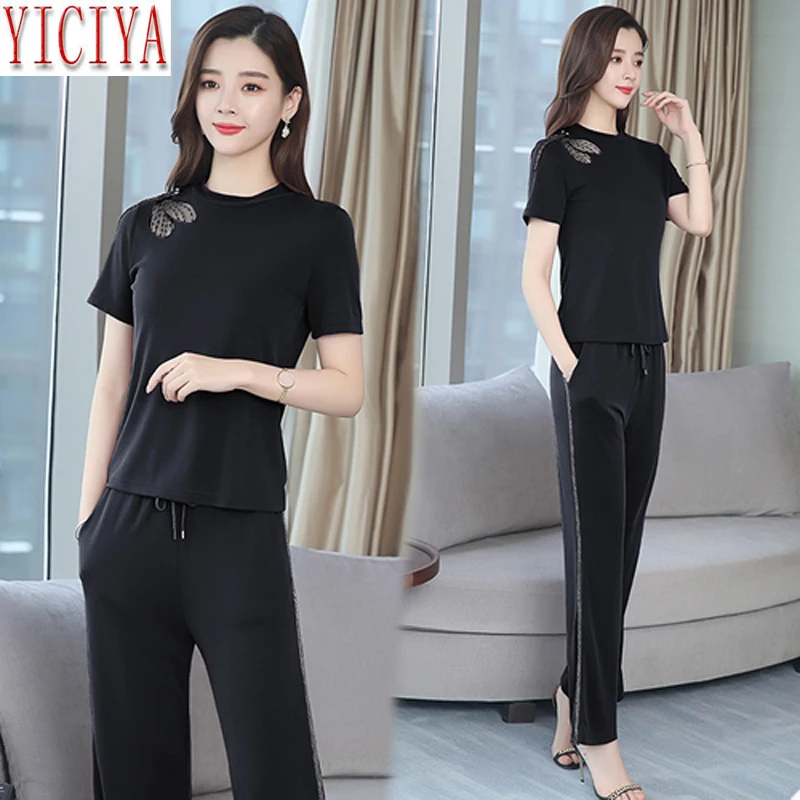 2020 New Summer Fashion Women's Sets Suit Female Trouser with Stripes 2 Piece Set Outfit Tracksuit Co-ord Pant and Top Plus Size
2020 New Summer Fashion Women's Sets Suit Female Trouser with Stripes 2 Piece Set Outfit Tracksuit Co-ord Pant and Top Plus Size