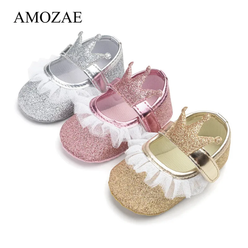 Baby Girls Shining Crown Princess Shoes Infant Toddler Baby Shoes For Newborn First Walkers Soft Soled Kids Anti-Slip Shoes
Baby Girls Shining Crown Princess Shoes Infant Toddler Baby Shoes For Newborn First Walkers Soft Soled Kids Anti-Slip Shoes