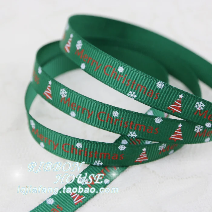 3/8'' (10mm)Green printed grosgrain ribbon Merry Christmas satin ribbons Decorative Gift Packing Crafts 2 Meters/lot 8 Colors
3/8'' (10mm)Green printed grosgrain ribbon Merry Christmas satin ribbons Decorative Gift Packing Crafts 2 Meters/lot 8 Colors