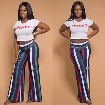 2017 Fashion Women Pants Wide Leg Hight Waist Color Belt Print Casual Clothing Dancer Show Capris
2017 Fashion Women Pants Wide Leg Hight Waist Color Belt Print Casual Clothing Dancer Show Capris