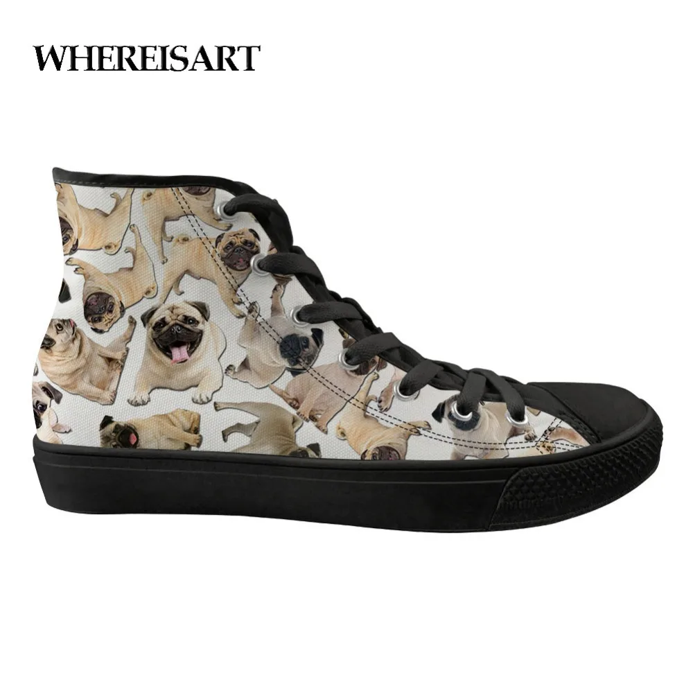 WHEREISART Spring Autumn Trendy Bulldog Printing Mens High Top Sneakers Walking Flat Canvas Shoes Men's Vulcanize Shoes Casual
WHEREISART Spring Autumn Trendy Bulldog Printing Mens High Top Sneakers Walking Flat Canvas Shoes Men's Vulcanize Shoes Casual