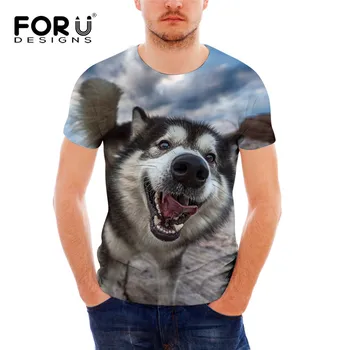 FORUDESIGNS Fashion Alaskan Husky Prints Men Tshirts Casual High Quality Male T-Shirt O-Neck Breathable Comfort Summer Shirts
FORUDESIGNS Fashion Alaskan Husky Prints Men Tshirts Casual High Quality Male T-Shirt O-Neck Breathable Comfort Summer Shirts