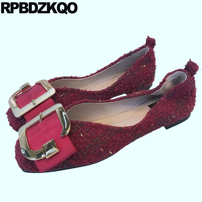 Designer 2019 Factory Direct Women Red Korean Spring Autumn Slip On Cheap Ladies Beautiful Flats Shoes Square Toe Metal Dress
Designer 2019 Factory Direct Women Red Korean Spring Autumn Slip On Cheap Ladies Beautiful Flats Shoes Square Toe Metal Dress