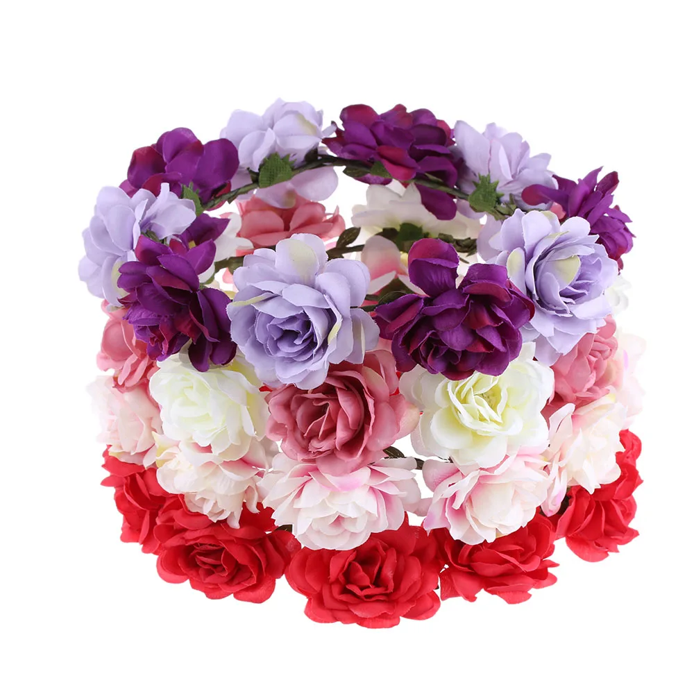 11 Colors Women's Fashion Beach Wedding Flower Hair Garland Crown Headband Floral Wreath Hairband Hair Accessories
11 Colors Women's Fashion Beach Wedding Flower Hair Garland Crown Headband Floral Wreath Hairband Hair Accessories