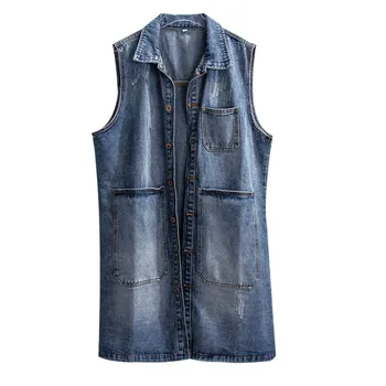Women Loose Denim Vests Spring Autumn Slim Single breasted Sleeveless Jacket 2019 Ladies Wild Medium long Denim Waistcoat JIA239
Women Loose Denim Vests Spring Autumn Slim Single breasted Sleeveless Jacket 2019 Ladies Wild Medium long Denim Waistcoat JIA239