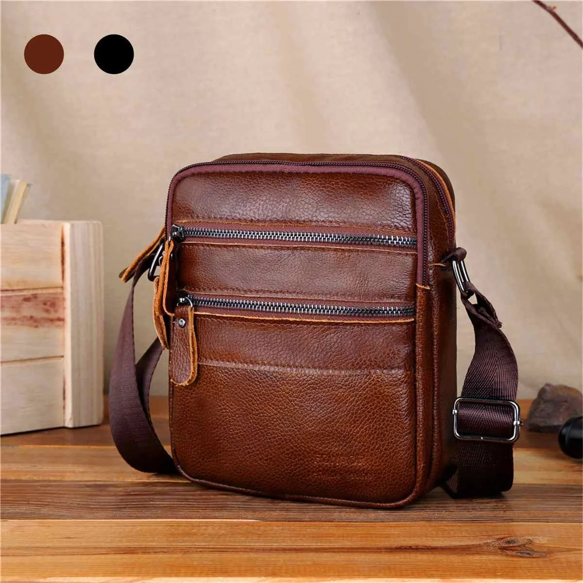 2L Men Genuine Leather Casual Shoulder Bag Business Handsome Messenger Briefcase Crossbody Messenger Handbag Outdoor Travel
2L Men Genuine Leather Casual Shoulder Bag Business Handsome Messenger Briefcase Crossbody Messenger Handbag Outdoor Travel