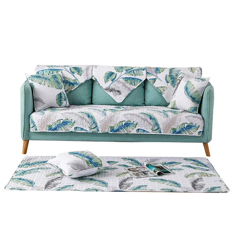 Fashion Green Blue Leaves Sofa Cushion Sofa Mats Non-slip Dustproof Sofa Towel Autumn Winter Living Room Decor Couch Cover
Fashion Green Blue Leaves Sofa Cushion Sofa Mats Non-slip Dustproof Sofa Towel Autumn Winter Living Room Decor Couch Cover