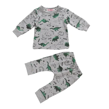 2019 Toddler Newborn Baby Boy Girl Clothes Set Autumn Long Sleeve Gray Dinosaur Tops T-Shirt Pants Outfit Tracksuit Clothing
2019 Toddler Newborn Baby Boy Girl Clothes Set Autumn Long Sleeve Gray Dinosaur Tops T-Shirt Pants Outfit Tracksuit Clothing