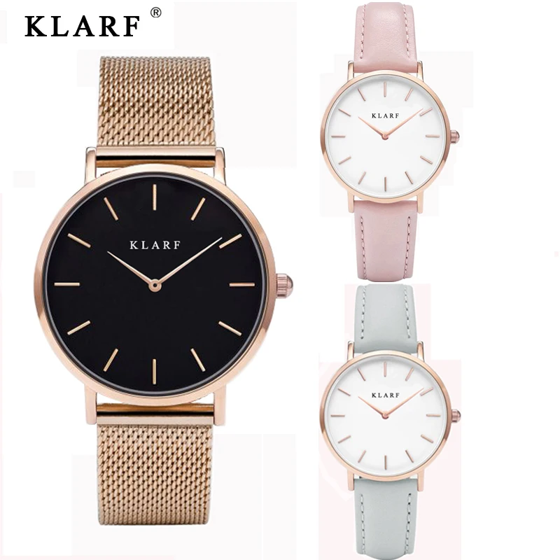 KLARF Brand Luxury High quality Quartz Leather Wrist Bracelet Fashion Women Watch Ladies Wristwatch relojes mujer montre femme
KLARF Brand Luxury High quality Quartz Leather Wrist Bracelet Fashion Women Watch Ladies Wristwatch relojes mujer montre femme