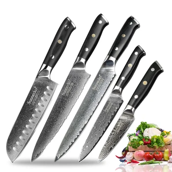 SUNNECKO 5PCS Kitchen Knife Set Slicer Chef Paring Japanese Damascus VG10 Steel chef knife sets Santoku Utility Cooking Tools
SUNNECKO 5PCS Kitchen Knife Set Slicer Chef Paring Japanese Damascus VG10 Steel chef knife sets Santoku Utility Cooking Tools