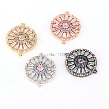Wholesale 10Pcs High Quality Zircon Crystal Micro Pave Round Jewelry Connector Beads Findings
Wholesale 10Pcs High Quality Zircon Crystal Micro Pave Round Jewelry Connector Beads Findings