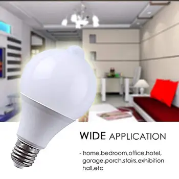 LanLan Infrared Motion Sensor LED Bulb for Stair Pathway Corridor Lighting 7W E27 85-265V
LanLan Infrared Motion Sensor LED Bulb for Stair Pathway Corridor Lighting 7W E27 85-265V
