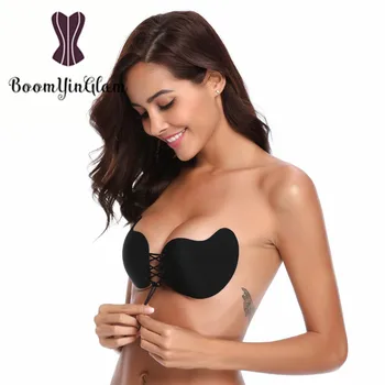 Sexy Mango Shape Self Adhesive Strapless Silicone Bras Deep V-shaped Backless Breast Pad Invisible Push-up Stay Cord Bra 9003#
Sexy Mango Shape Self Adhesive Strapless Silicone Bras Deep V-shaped Backless Breast Pad Invisible Push-up Stay Cord Bra 9003#