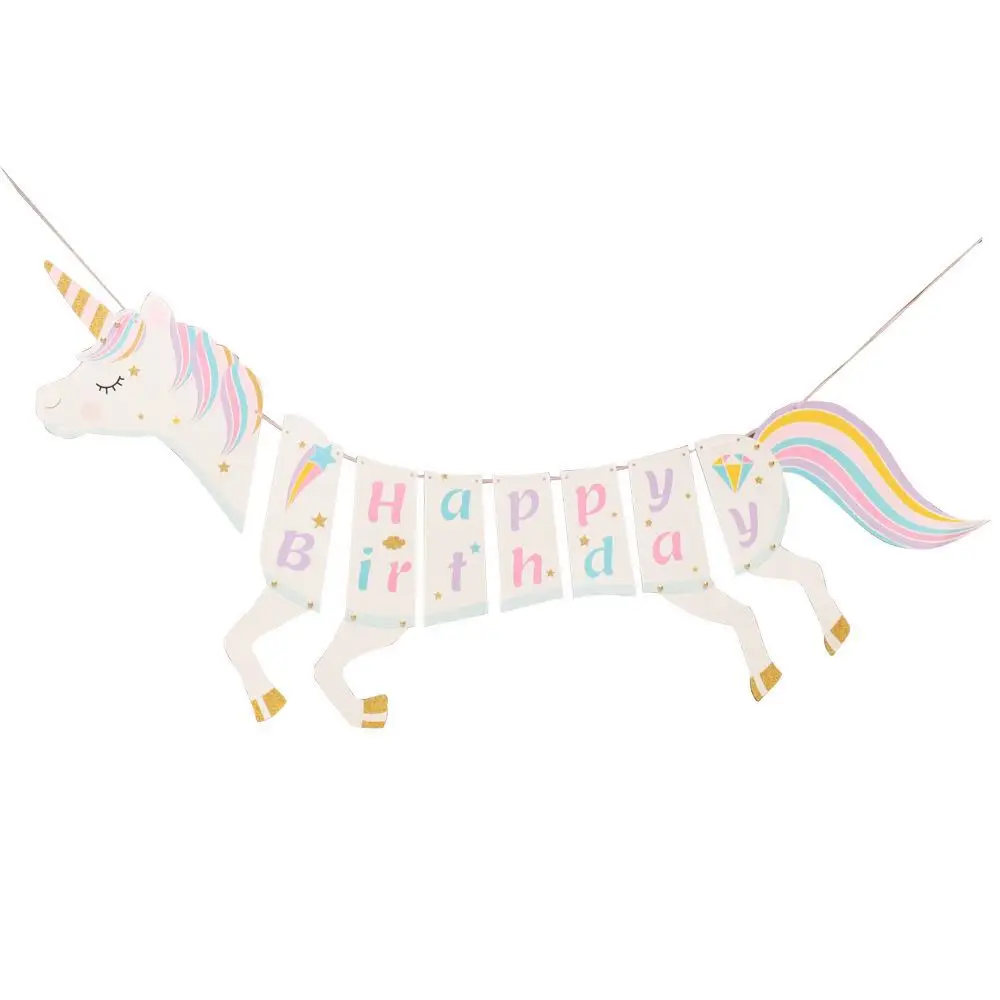 Rainbow Unicorn Birthday Banner Happy Birthday Letters Garland Kids Girl Birthday Hanging Bunting Decor Unicorn Party Supplies
Rainbow Unicorn Birthday Banner Happy Birthday Letters Garland Kids Girl Birthday Hanging Bunting Decor Unicorn Party Supplies