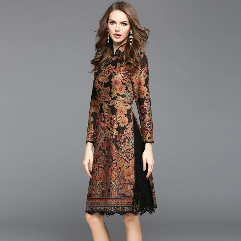 slim Suede Fabric dresses 2017 NEW luxury spring Autumn Vintage dress fashion Women Clothing winter Patchwork Lace Party Dress
slim Suede Fabric dresses 2017 NEW luxury spring Autumn Vintage dress fashion Women Clothing winter Patchwork Lace Party Dress