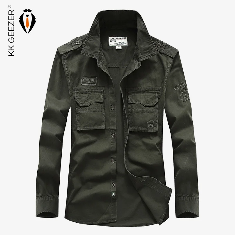 Men Cotton Casual Shirt Business Social Party Dress Shirt Full Sleeve Military ArmyGreen High Quality Spring Famous Brand Loose
Men Cotton Casual Shirt Business Social Party Dress Shirt Full Sleeve Military ArmyGreen High Quality Spring Famous Brand Loose