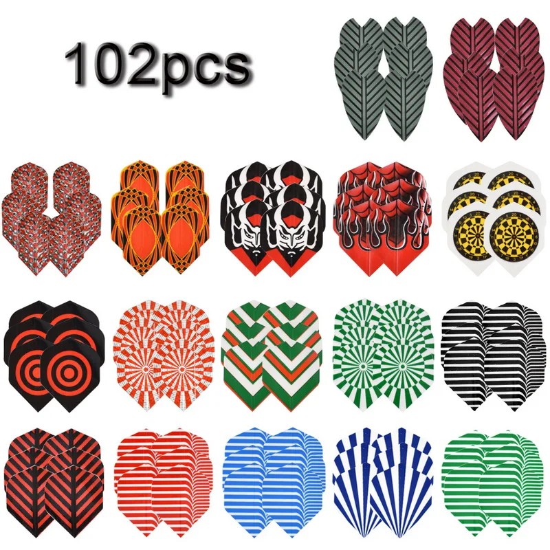 102Pcs Mixed Style Professional Dart Flights Darts Accessory Outdoor and Indoor Sports Standard Dart Tail Wings
102Pcs Mixed Style Professional Dart Flights Darts Accessory Outdoor and Indoor Sports Standard Dart Tail Wings