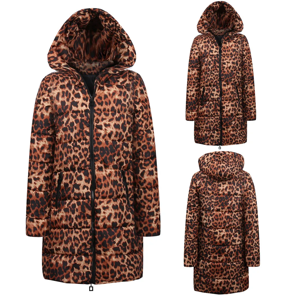 Womens Winter Long Down Cotton Leopard Print Parka Hooded Coat Jacket Outwear #XTN
Womens Winter Long Down Cotton Leopard Print Parka Hooded Coat Jacket Outwear #XTN