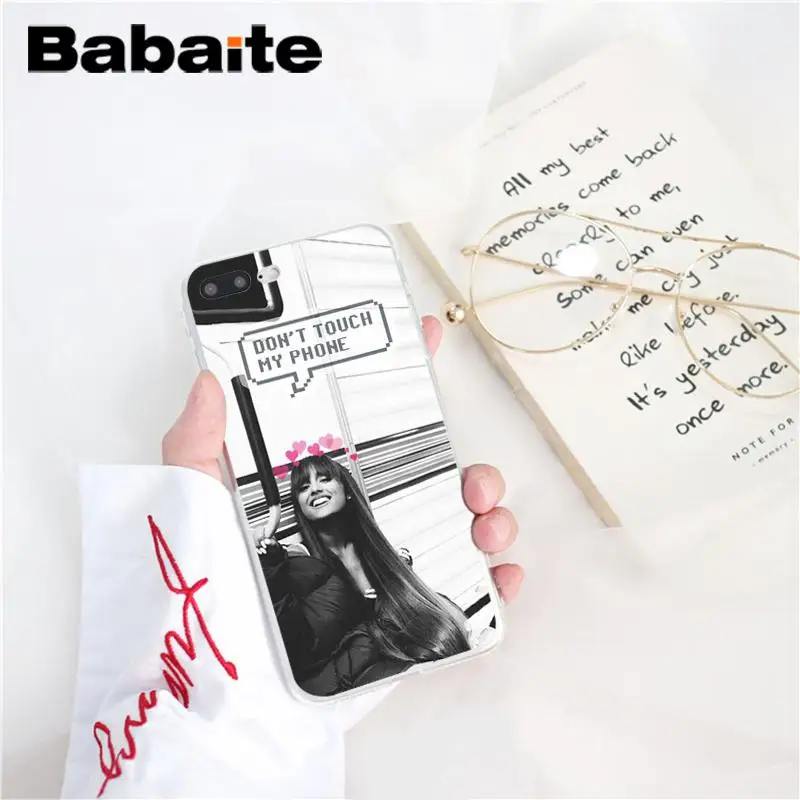 Babaite ariana grande Newly Arrived Phone Accessories Case for iPhone 8 7 6 6S Plus 5 5S SE XR X XS MAX 10 Coque Shell