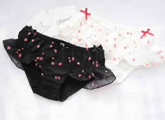 100% Real Photos M L Cute Lolita Kawaii Strawberry Ruffle Cototn ChiffonPrincess Panties Underwear Brief Thong Lingeries WP530
100% Real Photos M L Cute Lolita Kawaii Strawberry Ruffle Cototn ChiffonPrincess Panties Underwear Brief Thong Lingeries WP530