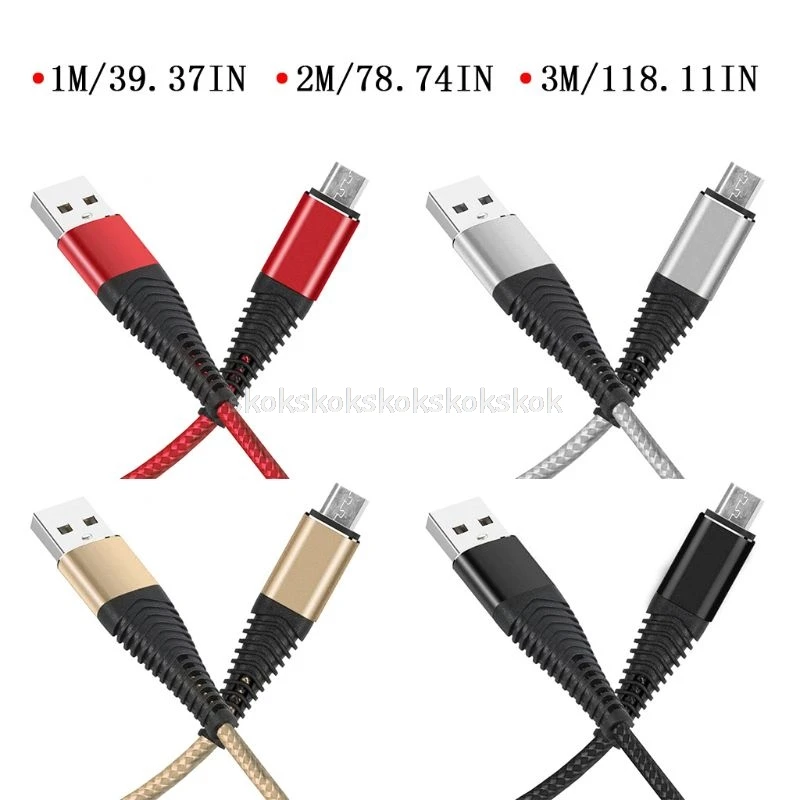 Universal Braided 1m/2m/3m Micro USB Charging Data Cable Charger Cord for Samsung Xiaomi Huawei Android Mobile Phone Tablet PC
Universal Braided 1m/2m/3m Micro USB Charging Data Cable Charger Cord for Samsung Xiaomi Huawei Android Mobile Phone Tablet PC