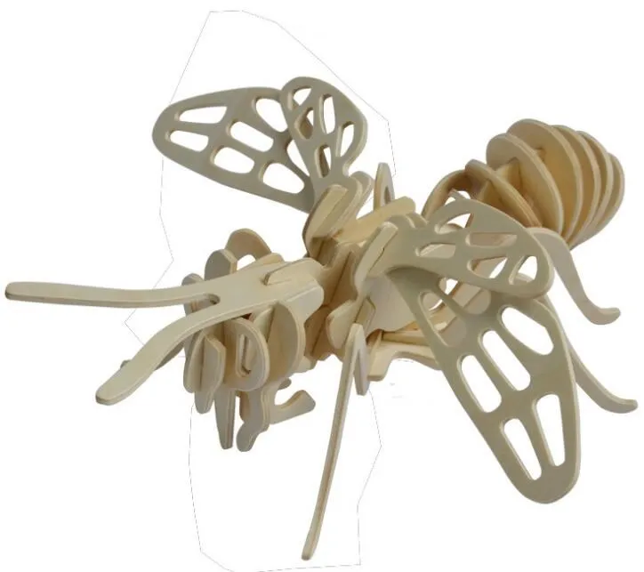 Simulation Littie Bee Toy Model 3d Three-dimensional Wooden Jigsaw Puzzle Toys for Children Diy Handmade Wooden Jigsaw Puzzles
Simulation Littie Bee Toy Model 3d Three-dimensional Wooden Jigsaw Puzzle Toys for Children Diy Handmade Wooden Jigsaw Puzzles