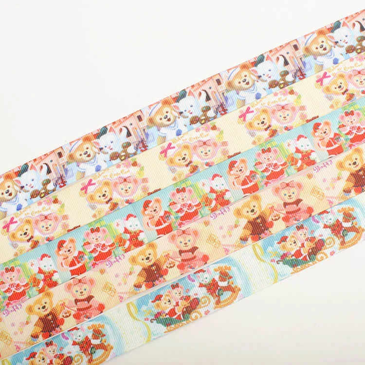 10 yards1" 25mm cute Japanese cartoon Duffy bear ribbon printed grograin ribbon Free shipping
10 yards1" 25mm cute Japanese cartoon Duffy bear ribbon printed grograin ribbon Free shipping