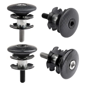 Wanyifa Bicycle Titanium M6x35 Bolt with Top Caps Carbon Fiber Headset Star Nut for Fork 1-1/8 Inch
Wanyifa Bicycle Titanium M6x35 Bolt with Top Caps Carbon Fiber Headset Star Nut for Fork 1-1/8 Inch