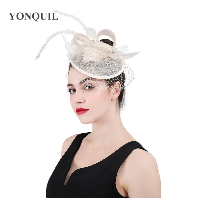 Sinamay Fascinators for weddings in women's hair accessories fancy feather millinery hats church cocktail fancy headpiece New
Sinamay Fascinators for weddings in women's hair accessories fancy feather millinery hats church cocktail fancy headpiece New