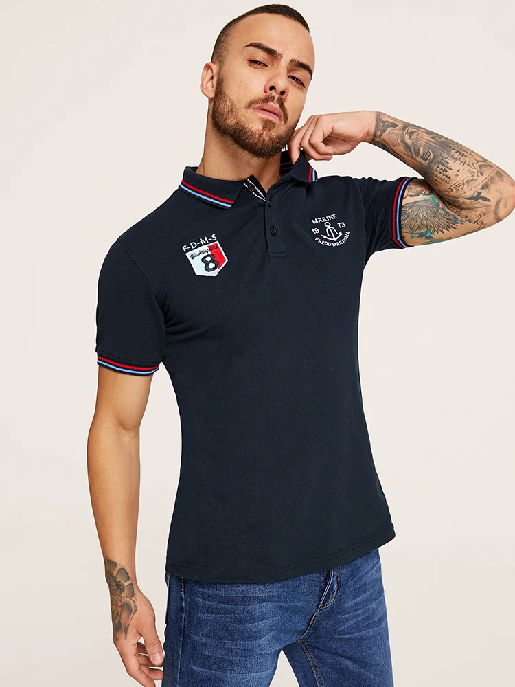 Fredd Marshall 2019 New Embroidery Polo Shirt Men 100% Cotton Short Sleeve Casual Business Polo Shirt High Quality Brand Polos
Fredd Marshall 2019 New Embroidery Polo Shirt Men 100% Cotton Short Sleeve Casual Business Polo Shirt High Quality Brand Polos