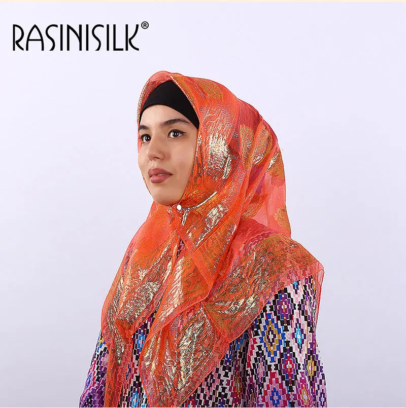 10PCS Summer Luxury Silk Scarf Jacquard Mulim Hijabs Square Headscarf Metallic Floral Ethnic Style Women's Headscarf 85X85CM
10PCS Summer Luxury Silk Scarf Jacquard Mulim Hijabs Square Headscarf Metallic Floral Ethnic Style Women's Headscarf 85X85CM