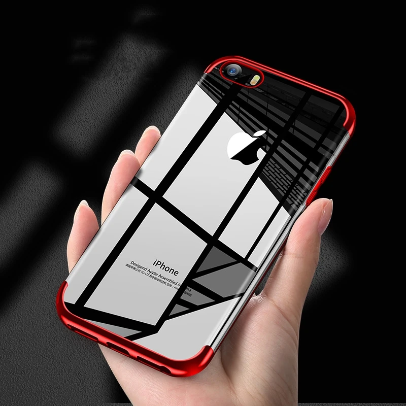 Luxury Plating Clear Case For iphone 5s 5 s SE XR Cover Transparent Soft TPU Case Coque For iphone X 10 XS MAX XR iphoneX Cases
Luxury Plating Clear Case For iphone 5s 5 s SE XR Cover Transparent Soft TPU Case Coque For iphone X 10 XS MAX XR iphoneX Cases
