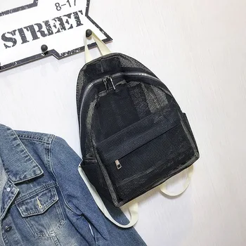 Fashion Women Transparent Backpack Mesh Backpack For Boys And Girls Light Weight Rucksack Travel Shoulder Bag
Fashion Women Transparent Backpack Mesh Backpack For Boys And Girls Light Weight Rucksack Travel Shoulder Bag